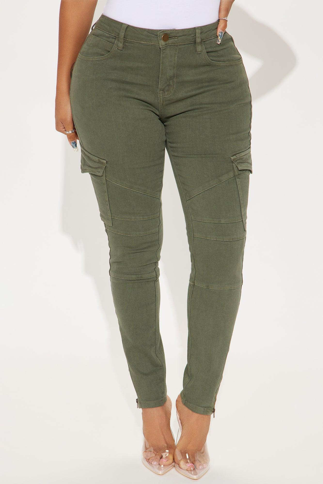 Don't Tempt Me Skinny Pant - Olive Product Image