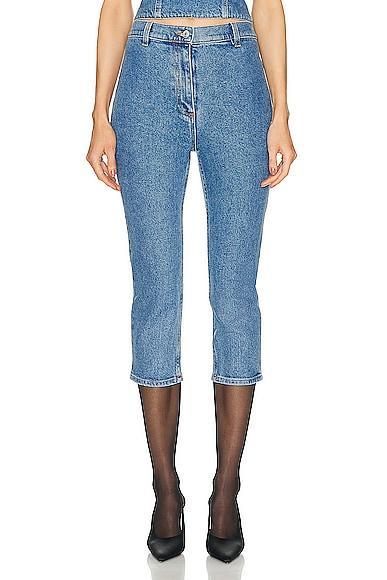 Magda Butrym Knee Length Skinny in Blue - Blue. Size 42 (also in 34, 36, 38, 40). Product Image