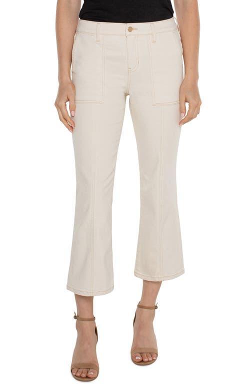 Liverpool Los Angeles Hannah Crop Flare with Utility Details 25 1/2 (Seaside Dunes) Women's Jeans Product Image