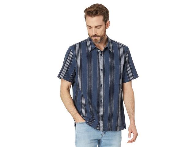 Madewell Easy Short-Sleeve Shirt in Hemp-Cotton Blend (Polar Night) Men's Clothing Product Image