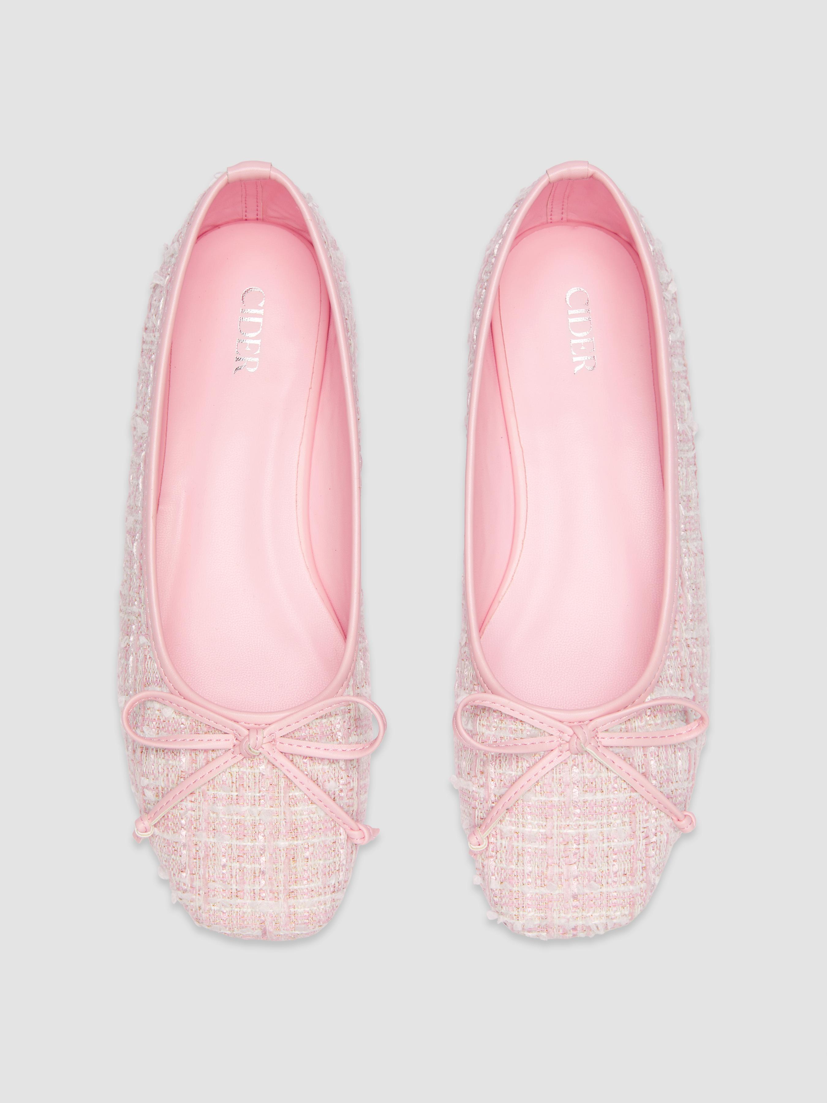 BOWKNOT TWEED MARY JANE FLATS Product Image