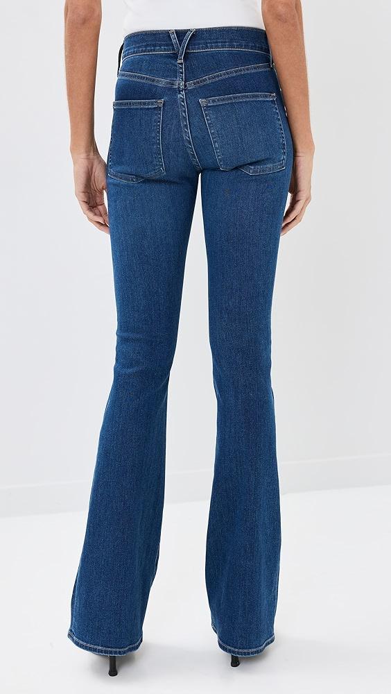 Veronica Beard Jean Beverly High Rise Skinny Flare Jeans | Shopbop Product Image