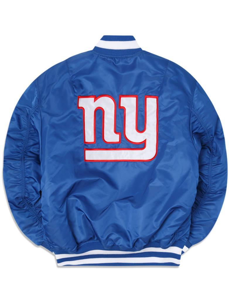 NEW YORK GIANTS X ALPHA X NEW ERA MA-1 BOMBER JACKET Product Image