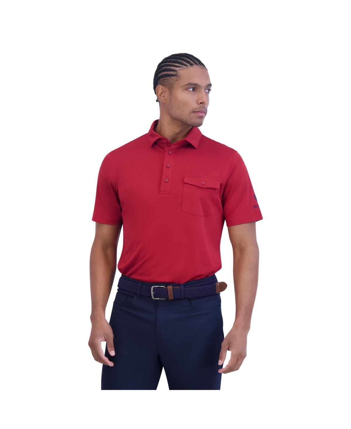 Ben Sherman Mens Solid Tech Pique Sports Fit Pocket Polo Shirt Product Image