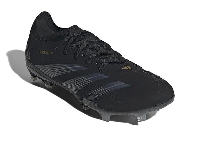 adidas Predator PRO Football Boots Firm Ground Carbon/Gold Metallic) Men's Soccer Shoes Product Image