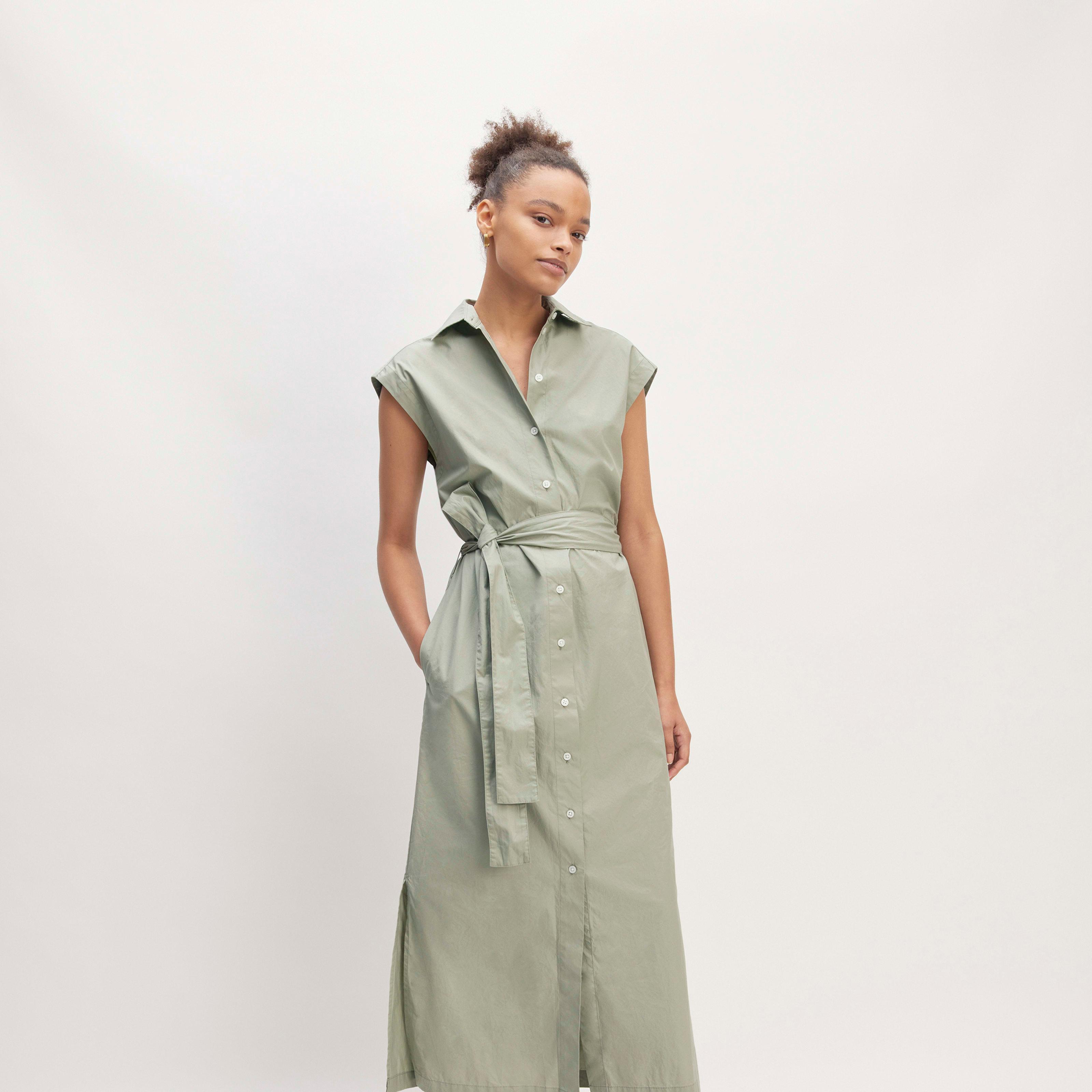 Womens Supima Cotton Short-Sleeve Shirt Dress by Everlane Product Image