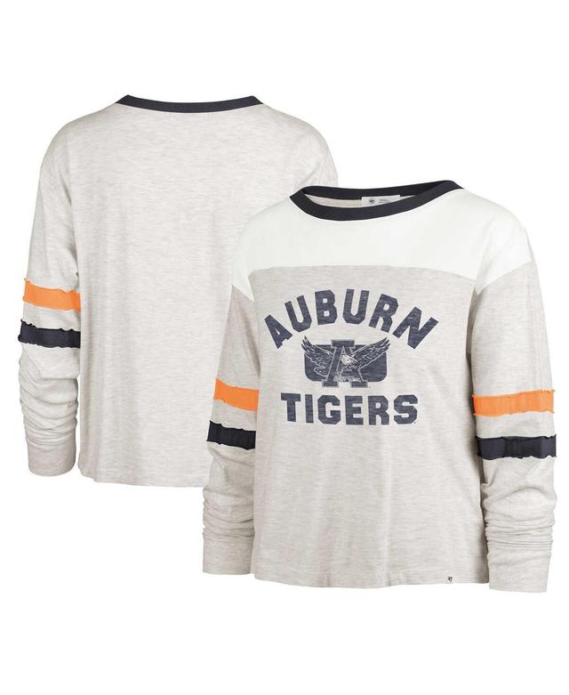 Womens 47 Oatmeal Auburn Tigers Vault All Class Lena Long Sleeve T-Shirt Product Image