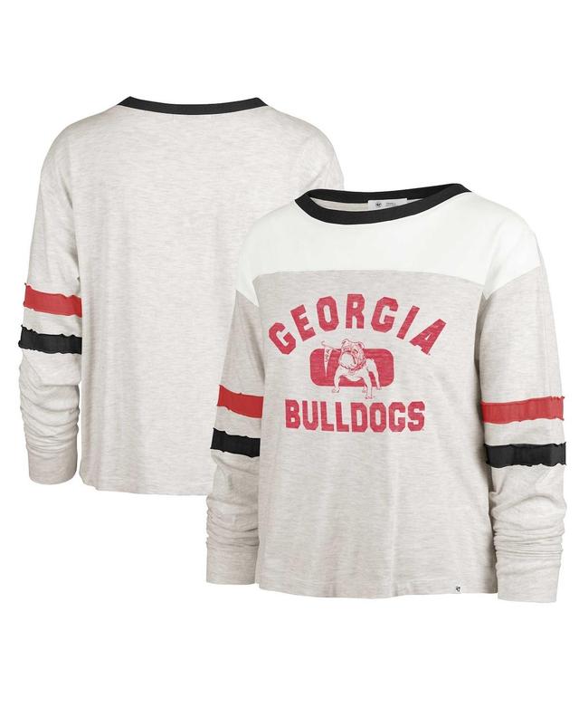 Womens 47 Oatmeal Georgia Bulldogs Vault All Class Lena Long Sleeve T-Shirt Product Image