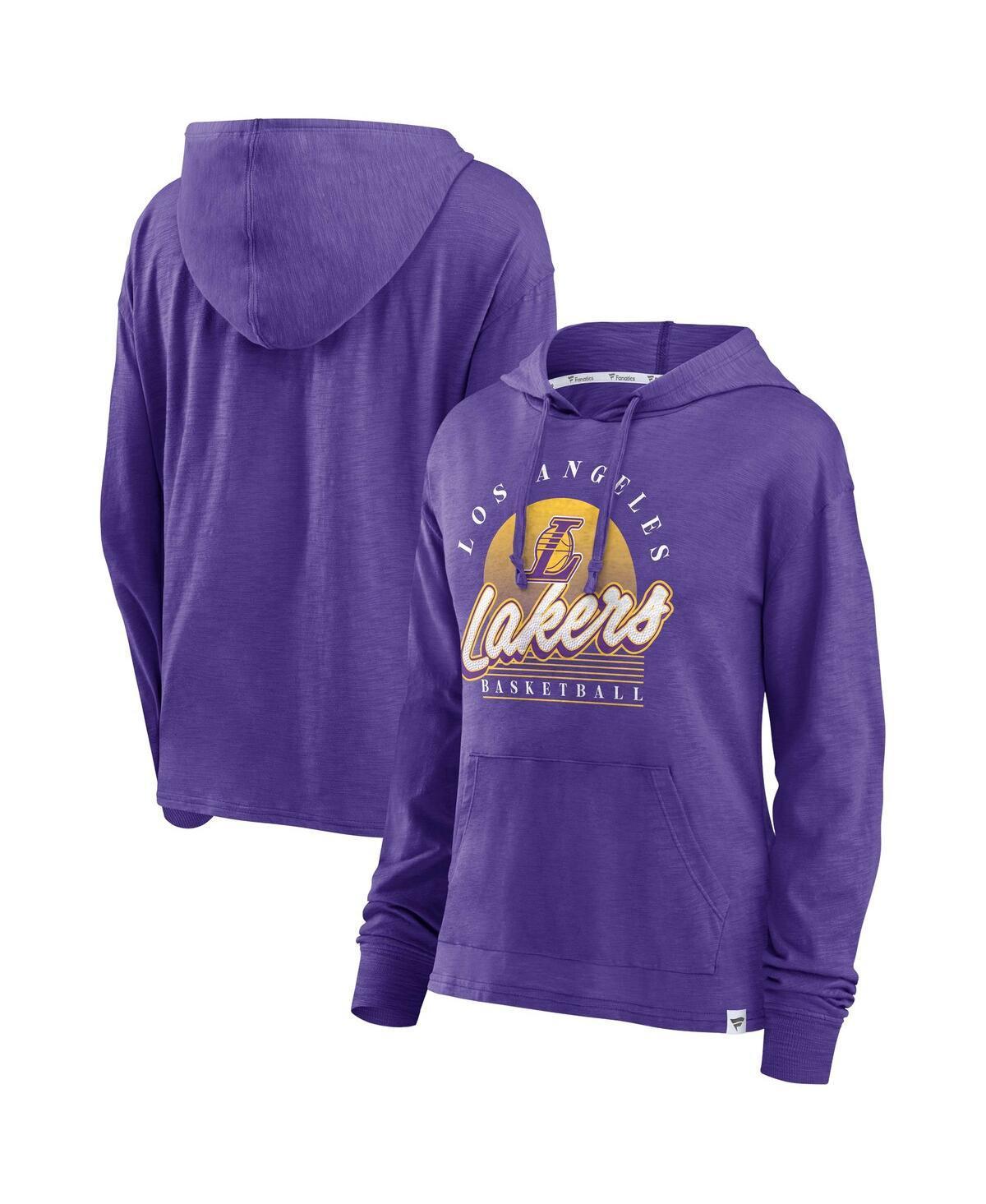 Womens Fanatics Branded Los Angeles Lakers Full Steam Slub Hoodie T-Shirt Product Image