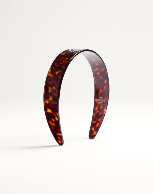 VLOGO SIGNATURE HEADBAND IN RESIN, METAL AND CRYSTALS Product Image