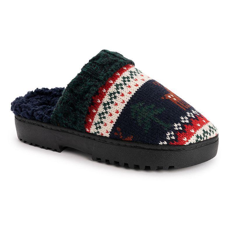 Womens MUK LUKS Minette Faux Fur Clog Slippers Product Image