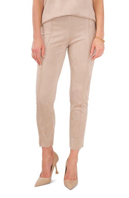 Vince Camuto Pintuck Faux Suede Leggings Product Image