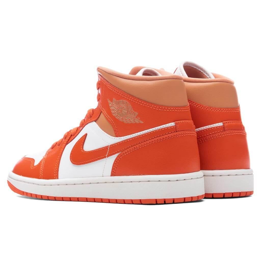 Air Jordan 1 Mid Women's - Summit White/Cosmic Clay/Amber Brown Female Product Image