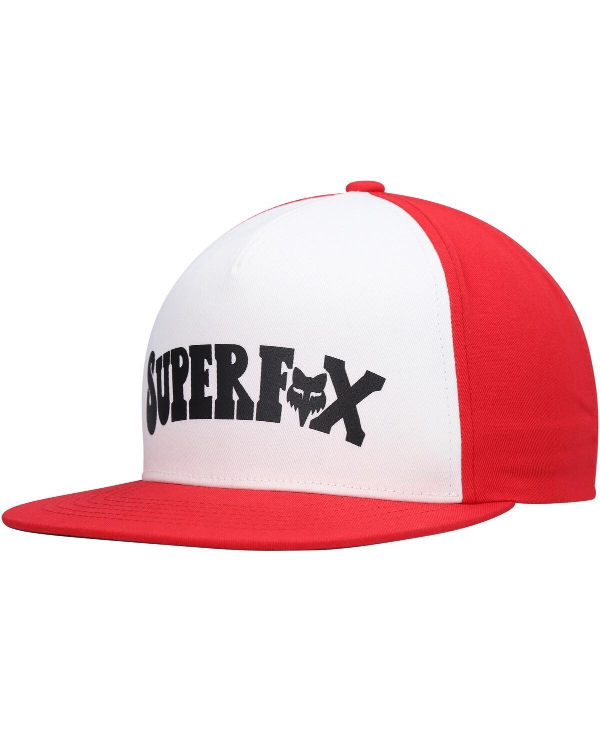 Mens White Fox Super Trik Snapback Hat Product Image