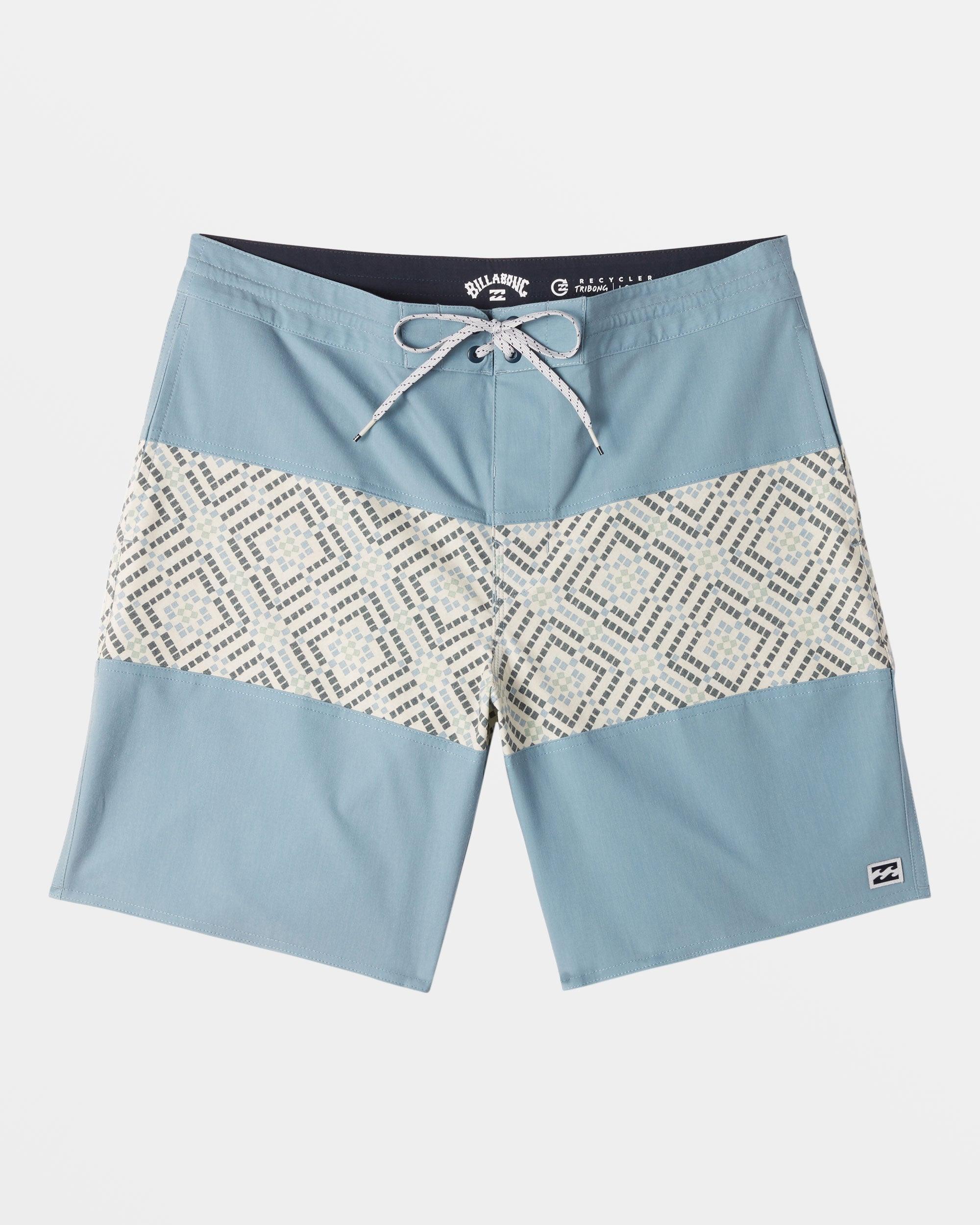 Tribong Lo Tide 19" Boardshorts - Blue Wash Male Product Image