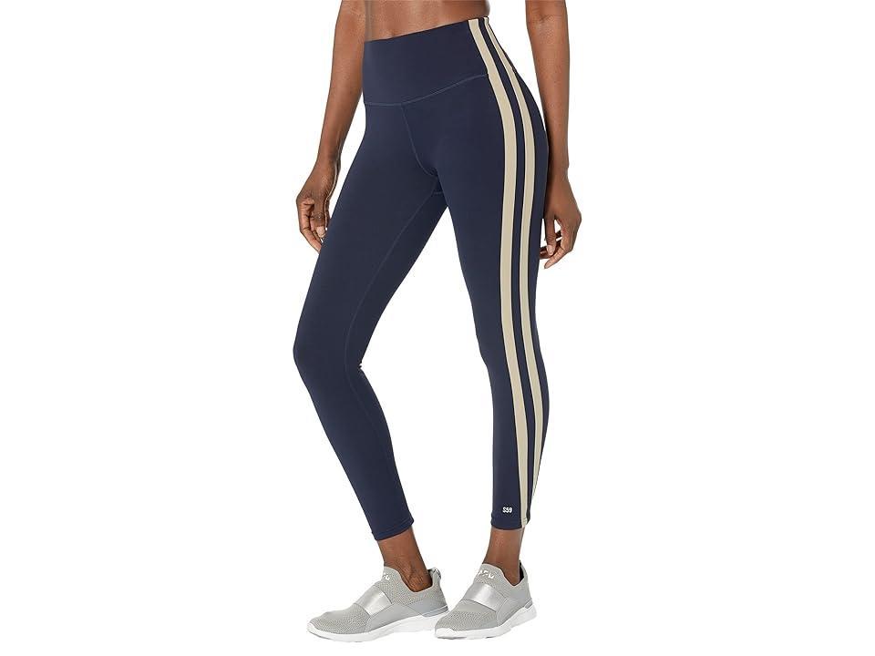 Splits59 Bianca High-Waist Rigor 7/8 Leggings (Indigo/Dark Khaki) Women's Casual Pants Product Image