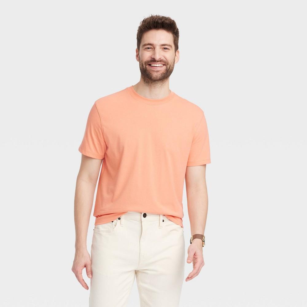 Mens Short Sleeve T-Shirt - Goodfellow & Co Orange Crab XL Product Image