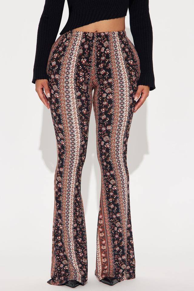 Sweeter Dreams Flare Pant - Brown/combo Product Image