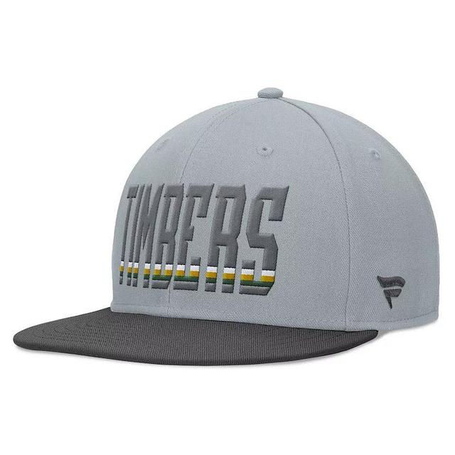 Mens Fanatics Branded Gray Portland Timbers Smoke Snapback Hat Product Image