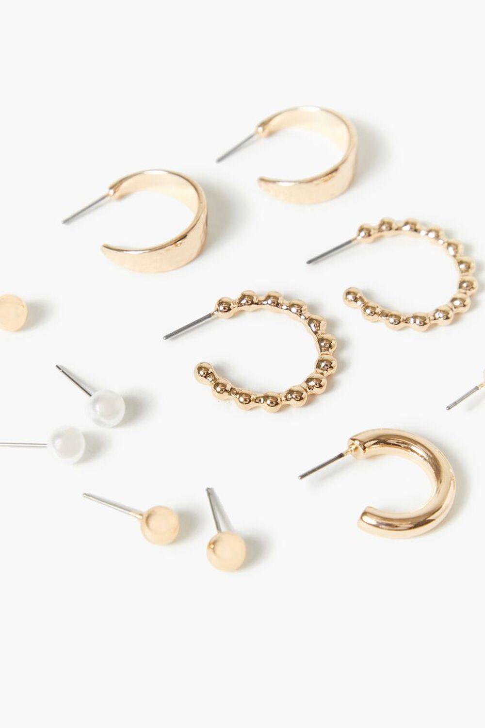 Round Stud & Hoop Earring Set | Forever 21 Product Image