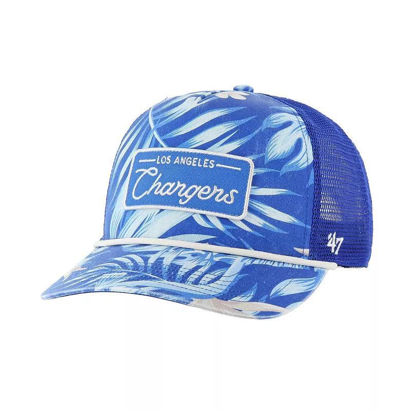 Mens 47 Royal Los Angeles Chargers Tropicalia Hitch Trucker Adjustable Hat Product Image