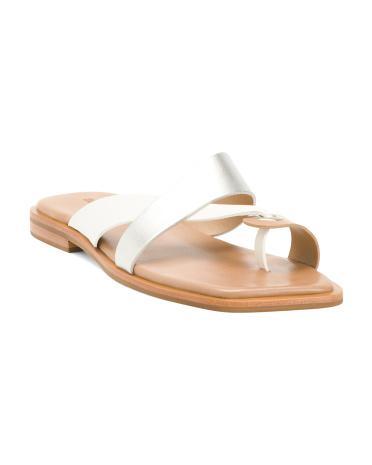 Leather Amelia Flat Sandals for Women Product Image