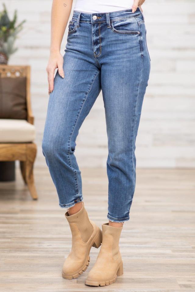 Judy Blue Non Distressed Boyfriend Jeans Product Image