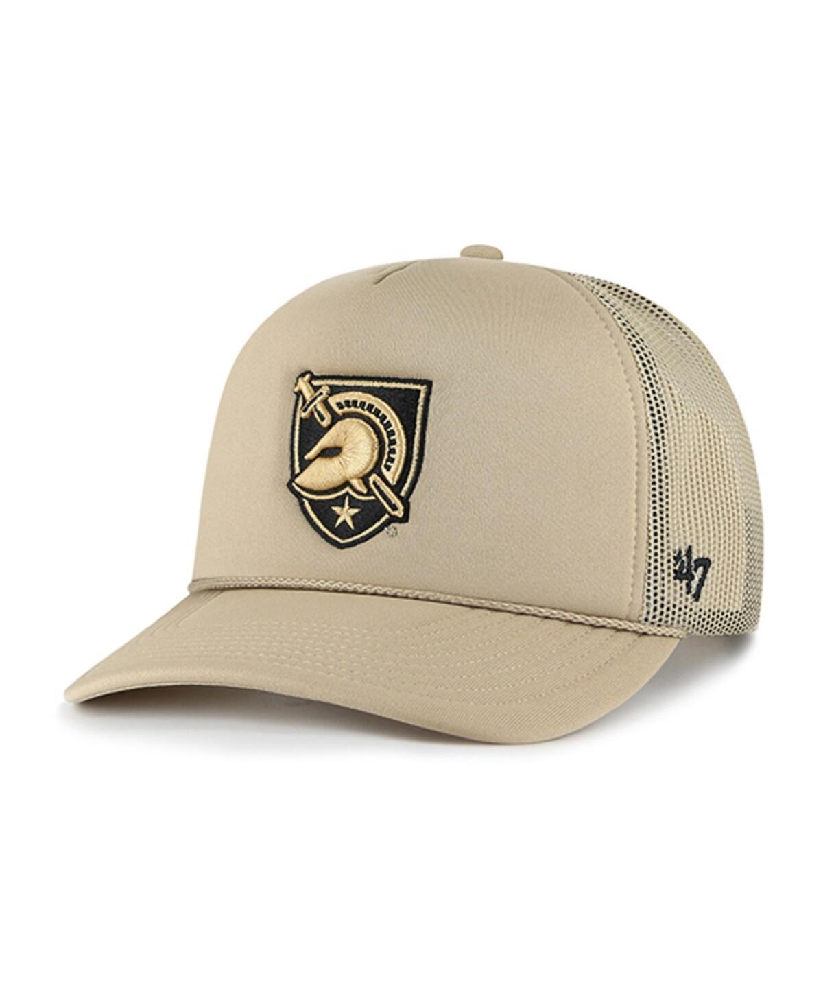 Mens 47 Brand Khaki Army Black Knights Foam Front Mesh Trucker Snapback Hat Product Image