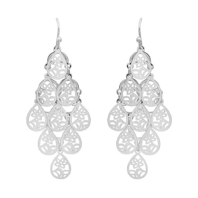 LC Lauren Conrad Cascading Filigree Earrings, Womens, None Product Image