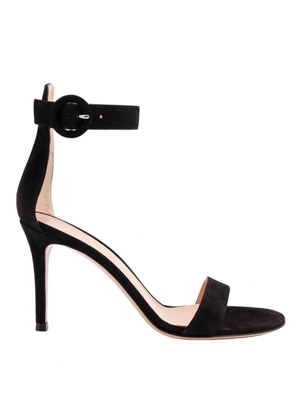 Suede Sandals In Black product image