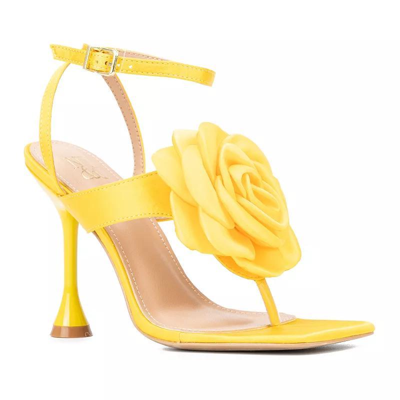 New York & Company Peony Womens Floral Heels Product Image