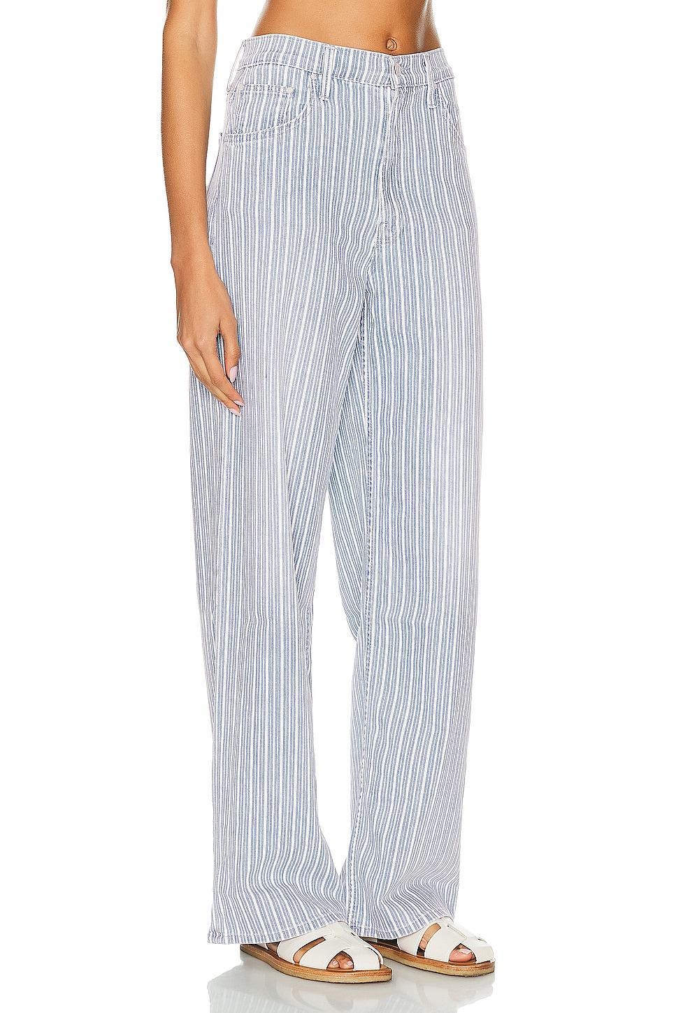 Mother High Rise Striped Spinner Jeans in Lined Up Product Image