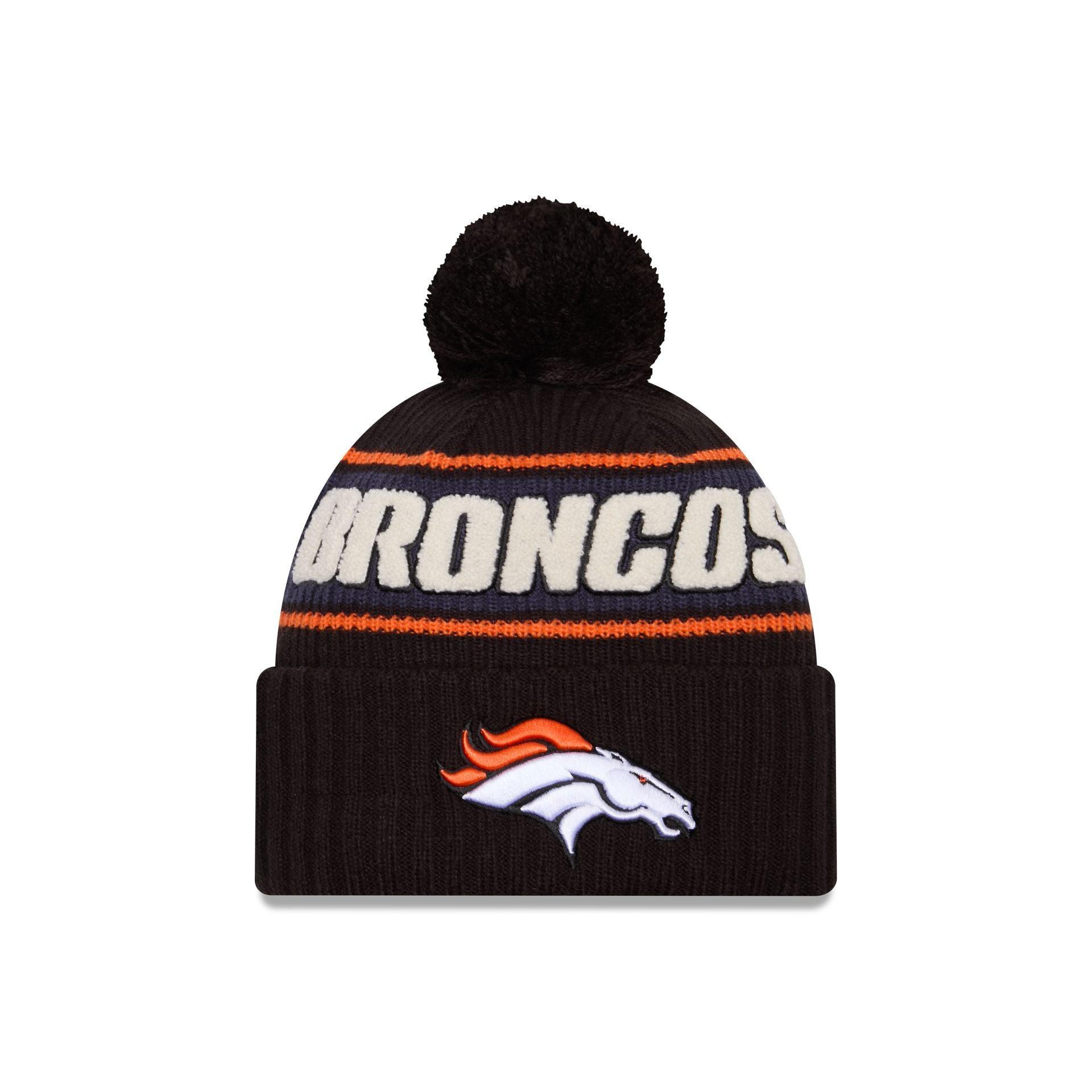 Denver Broncos 2024 Cold Weather Black Pom Knit Hat Male Product Image