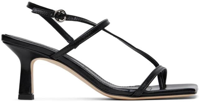 AEYDE Elise Strappy Low-heel Sandals In Brown Product Image