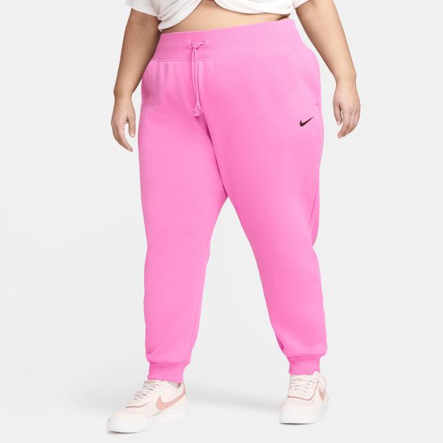 Womens Nike Sportswear Phoenix Fleece High-Waisted Jogger Pants (Plus Size) Product Image