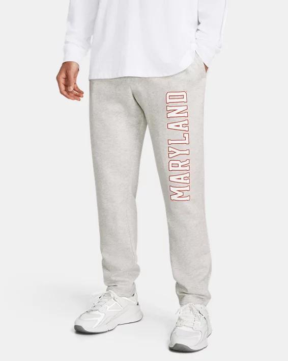 Mens UA Rival Fleece Collegiate Open Bottom Pants Product Image