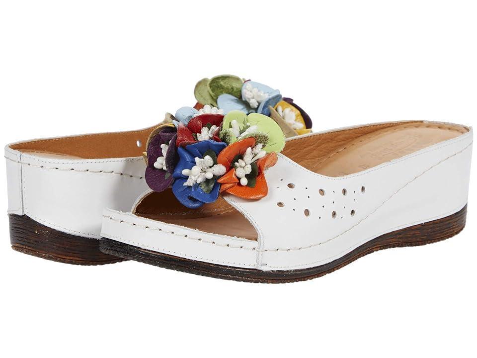 Spring Step Flowerchild (White Leather) Women's Shoes Product Image