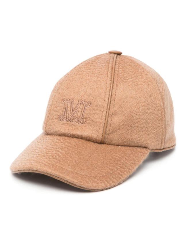 Embroidered-logo Baseball Cap In Brown Product Image