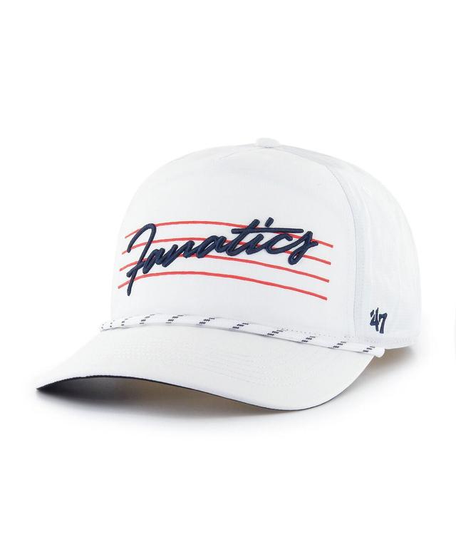 Mens 47 Brand White Fanatics Corporate Downburst Script Hitch Adjustable Hat Product Image