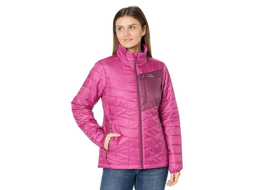 L.L.Bean Petite Primaloft Packaway Hooded Jacket (Sugarplum/Bramble Berry) Women's Clothing Product Image