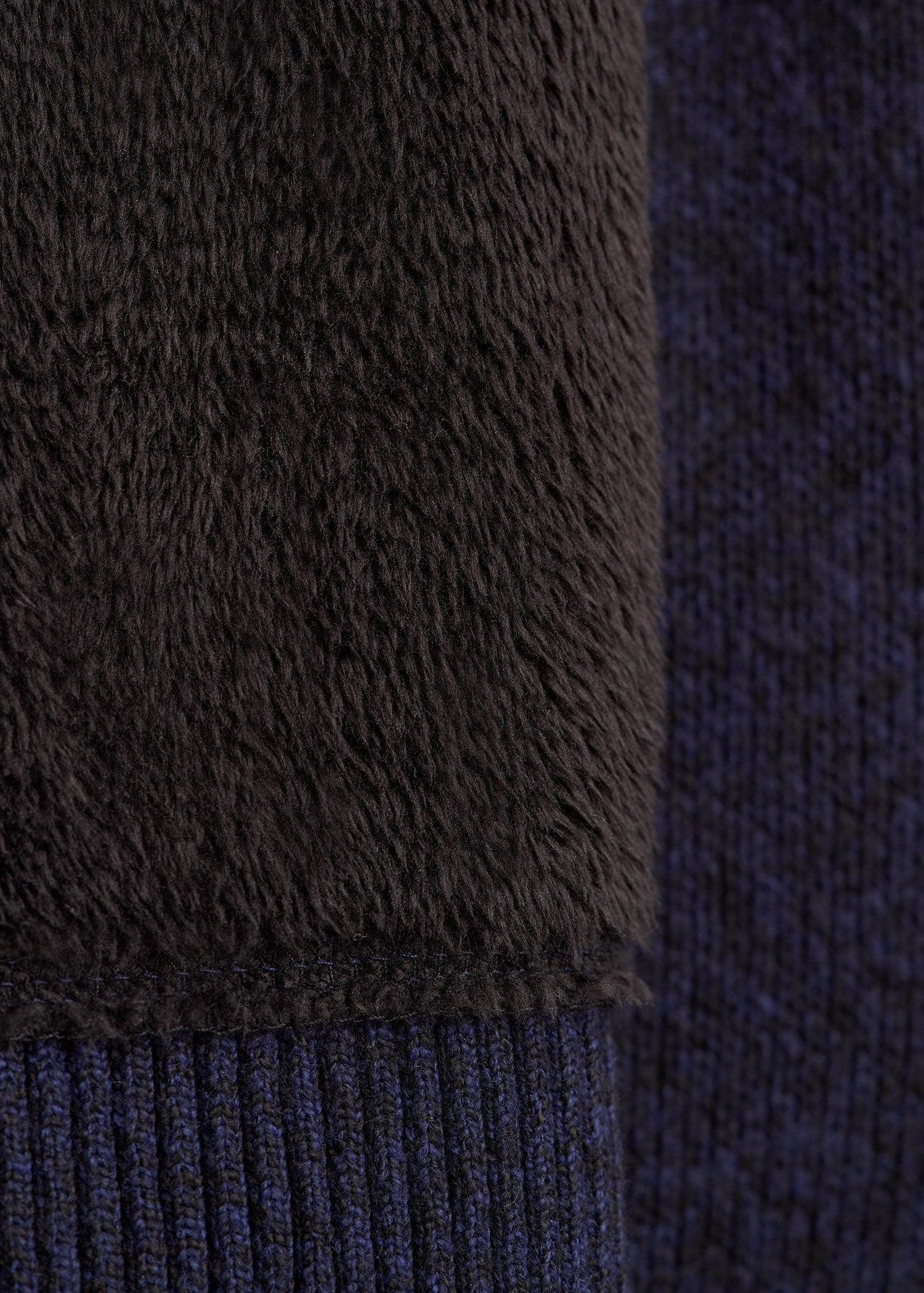 Hooded Sherpa Sweater for Tall Men in Patriot Blue Male Product Image