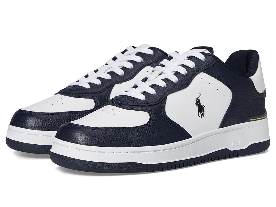 Polo Ralph Lauren Mens Masters Court Leather Sneakers Product Image