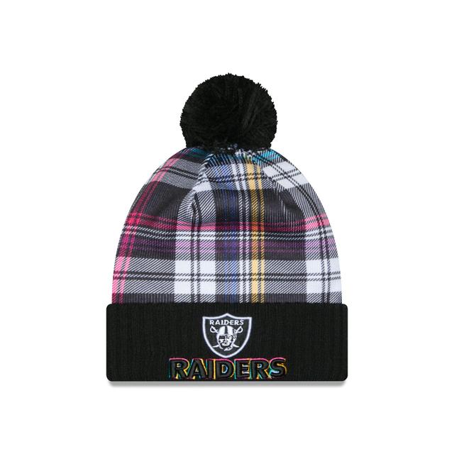 Las Vegas Raiders 2024 Crucial Catch Sport Pom Knit Hat Male Product Image