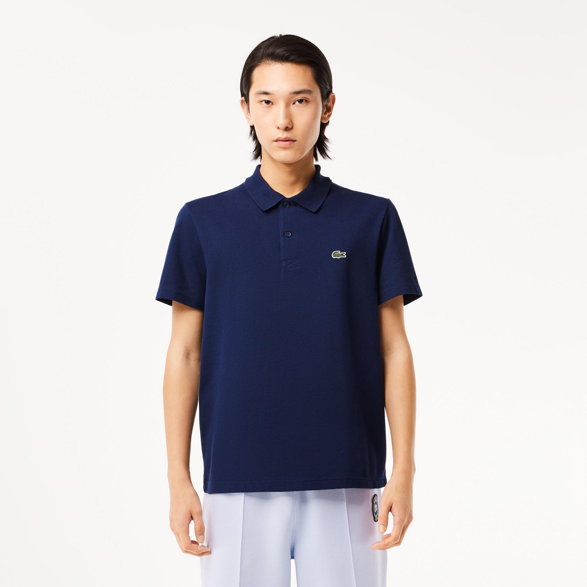 Regular Fit Cotton Polyester Blend Polo Product Image