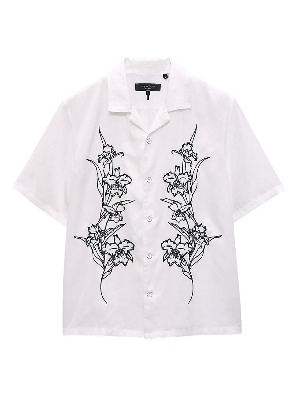 Mens Avery Embroidered Camp Shirt Product Image