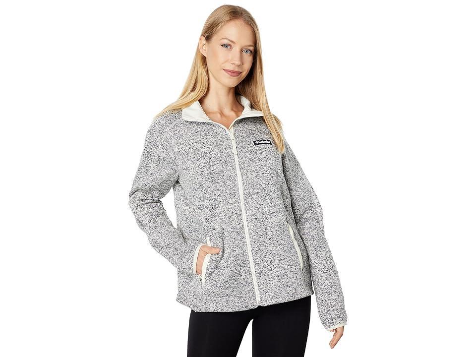 Columbia Women's Sweater Weather Full Zip Black Heather Product Image