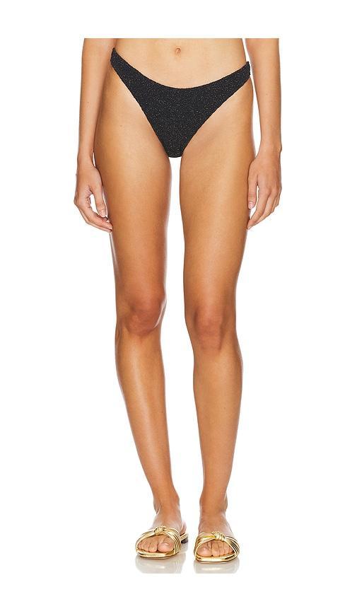 Metallic Jacquard Bikini Bottom Product Image