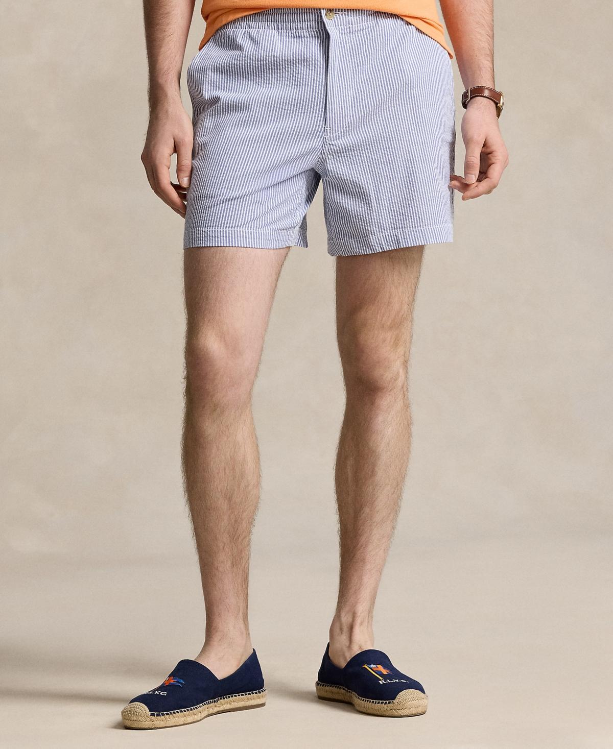 Mens Prepster Striped Seersucker Cotton Shorts Product Image