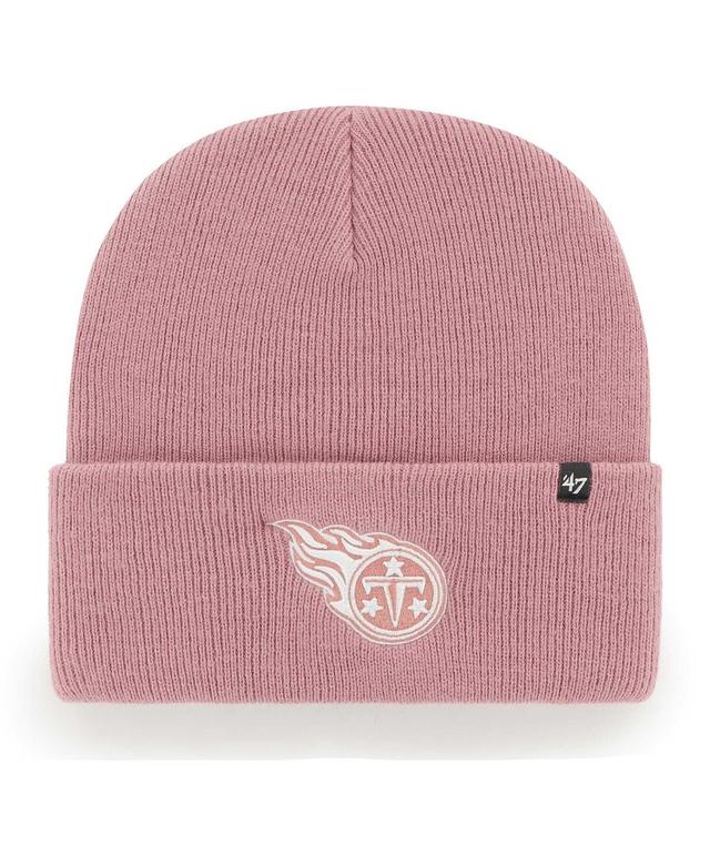 Womens 47 Brand Pink Tennessee Titans Haymaker Cuffed Knit Hat Product Image