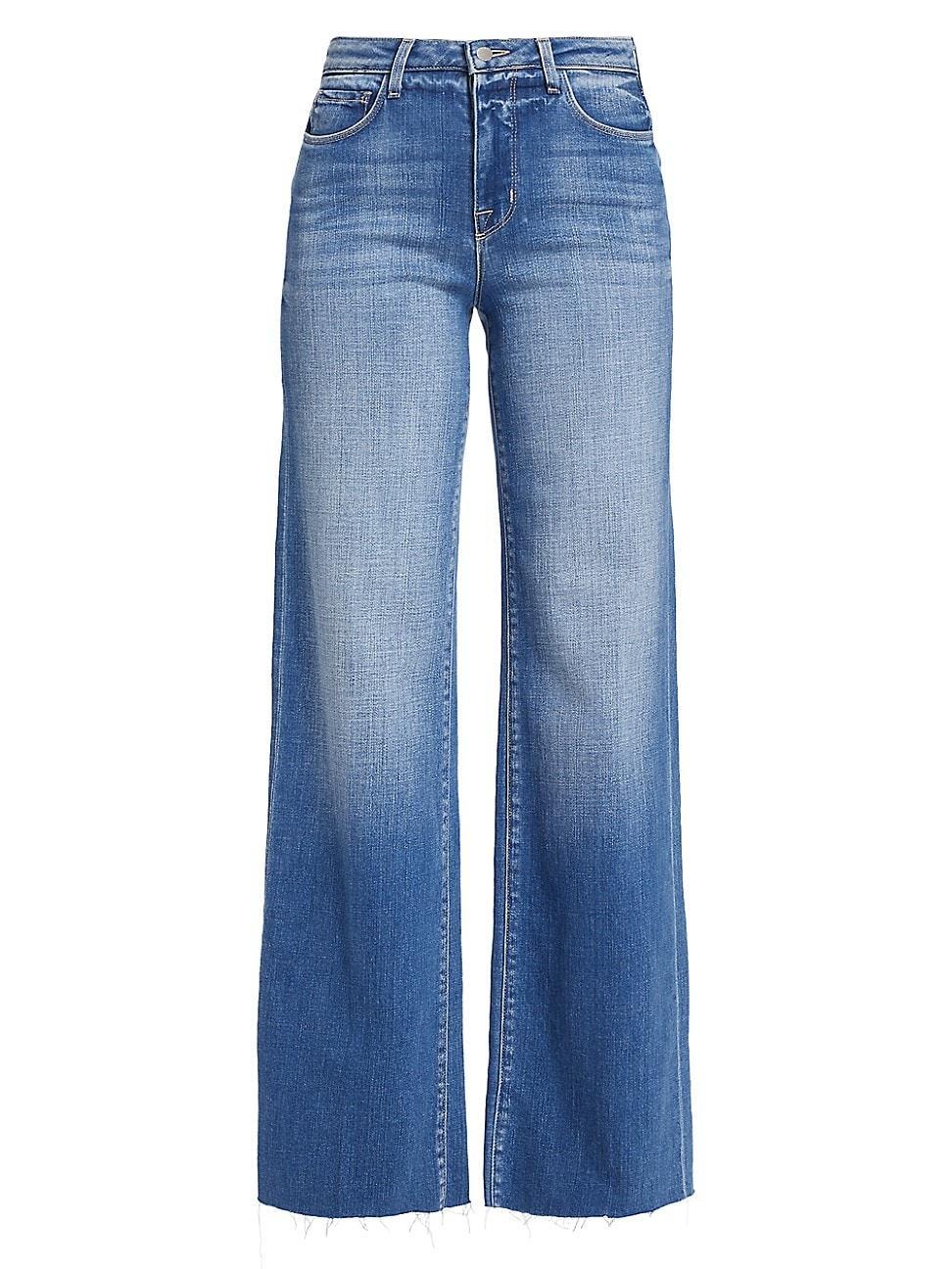 LAgence Scottie High Rise Wide Leg Jeans in Hastings Product Image